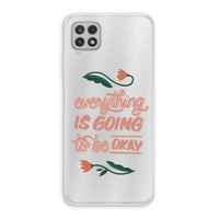 Optimistic flower girl: Samsung Galaxy A22 4G Transparant Hoesje