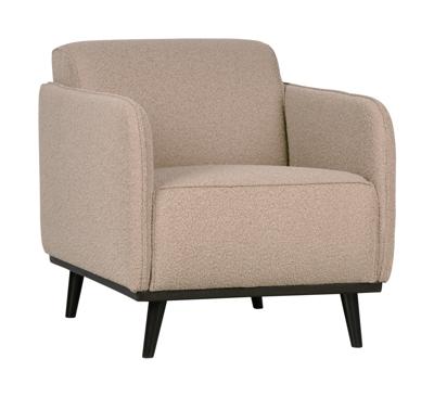 WOOOD Fauteuil 'Statement' Met arm, Bouclé, kleur Beige