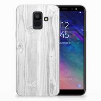 Samsung Galaxy A6 (2018) | Bumper Hoesje | White Wood