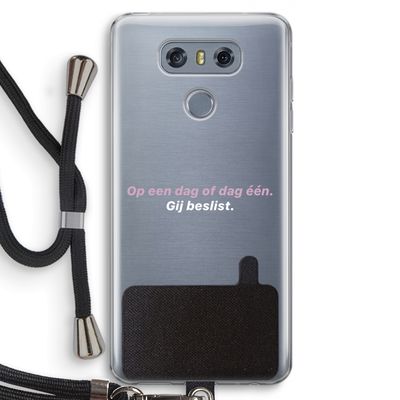 gij beslist: LG G6 Transparant Hoesje met koord
