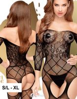 * PENTHOUSE Zwarte bodystocking Top-Notch * PENTHOUSE Zwarte bodystocking Top-Notch