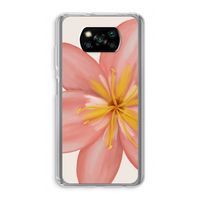 Pink Ellila Flower: Xiaomi Poco X3 Pro Transparant Hoesje