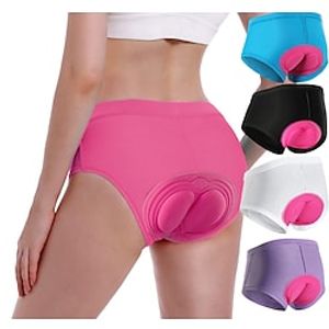 21Grams Dames Wielrenondershorts Fietsondergoed Fietsen Ondergoedshorts Gewatteerde shorts Bergracen Wegwielrennen Sport 3D-pad Ademend Beperkt bacterieën Vermindert schuren Roze / roze Zwart Kleding Lightinthebox