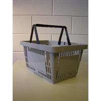 Winkelmandje grijs BIG met 2 handgrepen