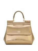 Dolce & Gabbana sac à main Sicily à design métallisé - Or Dolce & Gabbana sac à main Sicily à design métallisé - Or