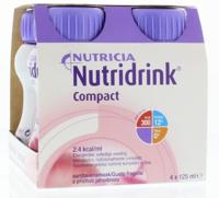 Nutridrink Compact aardbei 125ml 4 Stuks