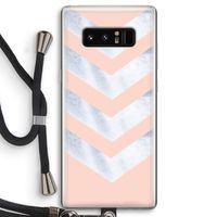 Marmeren pijlen: Samsung Galaxy Note 8 Transparant Hoesje met koord