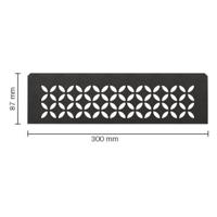 Schluter Shelf-N-S1 planchet - 30x8.7x0.5cm - inbouw - Rechthoek - Perforatie: Floral - gecoat donker antraciet sns1d5tsda