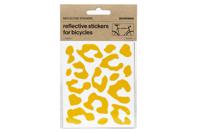 Bookman Reflective Leopard Print Stickers - Geel Bookman Reflective Leopard Print Stickers - Geel