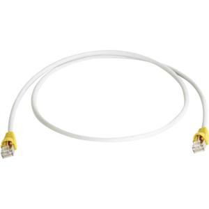 Telegärtner RJ45 (cross) Netwerkkabel Aansluitkabel CAT 6A S/FTP 3.00 m Grijs Vlambestendig, Snagless