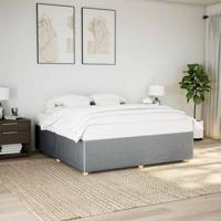Bedframe zonder matras stof lichtgrijs 180x200 cm