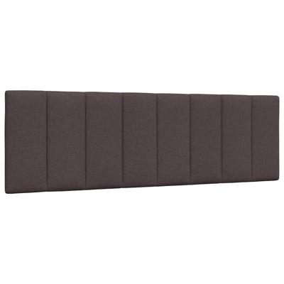 Hoofdbordkussen "Hanko" 160 cm stof donkerbruin