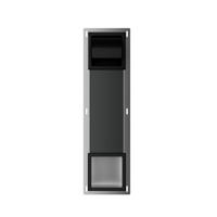 Wiesbaden Toiletrolhouder met Klep en Reserverolhouder Inbouw Rocko Mat Zwart