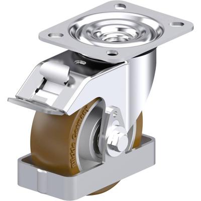 Blickle L-ALB 101K-FI-FS Plaatstalen zwenkwiel Wieldiameter: 100 mm Draagvermogen (max.): 250 kg 1 stuk(s)