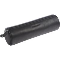 Maverick lederen pennenzak, rond, large, zwart