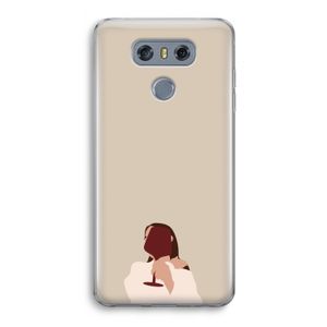 I drink wine: LG G6 Transparant Hoesje