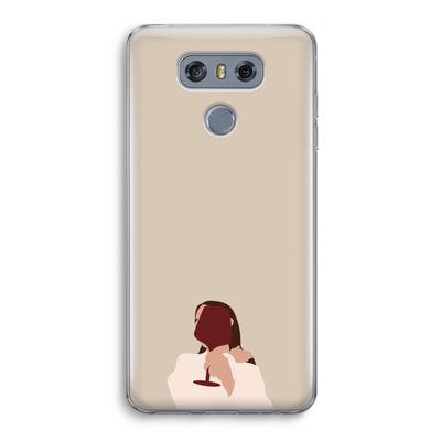 I drink wine: LG G6 Transparant Hoesje