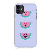 Smiley watermeloen: Volledig geprint iPhone 11 Hoesje