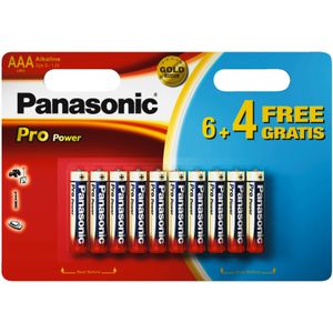 Panasonic Pro Power AAA 6+4 Wegwerpbatterij Alkaline
