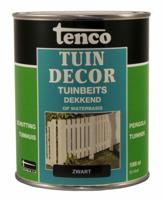 Tuindecor dekkend zwart 1l verf/beits - Tenco
