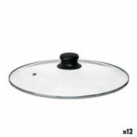 Pannedeksel Kinvara CN-SW1304-30CM CN-SW1304-30CM Transparant Zilverkleurig Zilver Metaal Glas Roestvrij staal Kristal Staal 30