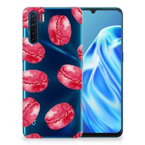 OPPO A91 Siliconen Case Pink Macarons