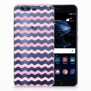 Huawei P10 Plus TPU bumper Waves Roze