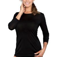 Lady Avenue Silk Jersey Long Sleeve Shirt - thumbnail