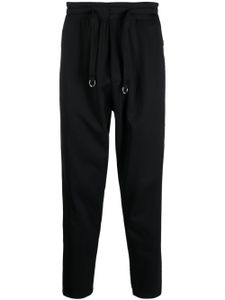 John Richmond pantalon de jogging fuselé à logo brodé - Noir