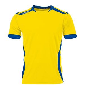 Hummel 110106 Club Shirt Korte Mouw - Yellow-Royal - XL