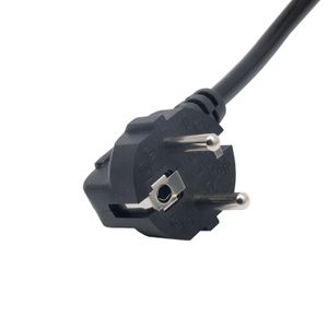 Akyga Cable power AK-NB-08A Hybrid standard C/E/F CEE 7/7 - Euro 3-Pin C5 IEC - Kabel - 1 m Zwart CEE7/7 C5 stekker