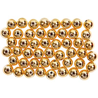 Creativ Company Waskralen, d 5 mm, gatgrootte 0,7 mm, goud, 100 stuk/ 1 doos