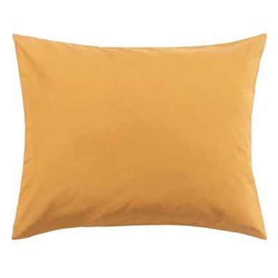 Kussensloop katoen - mosterdgeel (2 stuks) - 60x70 cm