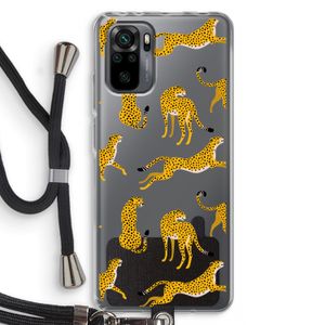 Luipaard: Xiaomi Redmi Note 10 Pro Transparant Hoesje met koord