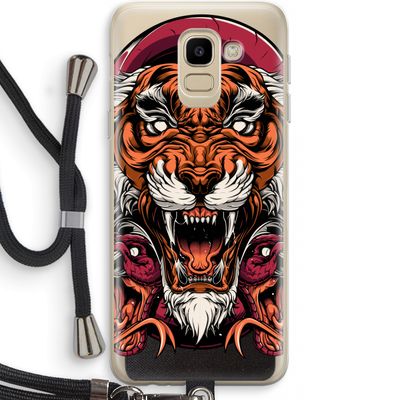 Tiger and Rattlesnakes: Samsung Galaxy J6 (2018) Transparant Hoesje met koord
