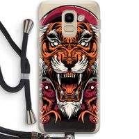 Tiger and Rattlesnakes: Samsung Galaxy J6 (2018) Transparant Hoesje met koord