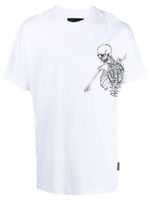 Philipp Plein t-shirt à imprimé squelette - Blanc Philipp Plein t-shirt à imprimé squelette - Blanc