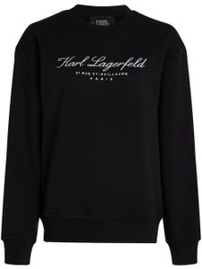 Karl Lagerfeld sweat Hotel Karl en coton biologique - Noir