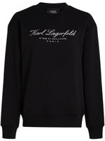 Karl Lagerfeld sweat Hotel Karl en coton biologique - Noir