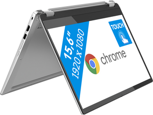 Lenovo IdeaPad Flex 3 Chrome 15IJL7 Chromebook 39,6 cm (15.6") Touchscreen Full HD Intel® Pentium® Silver N6000 8 GB LPDDR4x-SDRAM 128 GB eMMC Wi-Fi 6 (802.11ax) ChromeOS Grijs