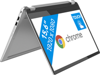 Lenovo IdeaPad Flex 3 Chrome 15IJL7 Chromebook 39,6 cm (15.6") Touchscreen Full HD Intel® Pentium® Silver N6000 8 GB LPDDR4x-SDRAM 128 GB eMMC Wi-Fi 6 (802.11ax) ChromeOS Grijs - thumbnail