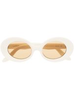 Lapima lunettes de soleil à monture ovale - Tons neutres
