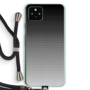 Musketon Halftone: Pixel 5a 5G Transparant Hoesje met koord