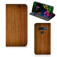 LG G8s Thinq Book | Wallet Case | Donker Hout