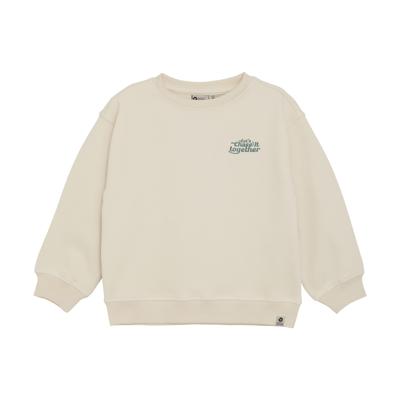 Daily7 winter sweater jongens - zand - oversized/backprint
