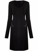 Givenchy robe mi-longue zippée - Noir