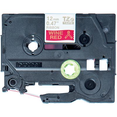Brother Originele TZe-RW34 lintcassette - goud op wijnrood printlint