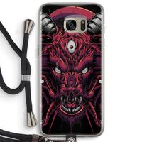 Hell Hound and Serpents: Samsung Galaxy S7 Edge Transparant Hoesje met koord