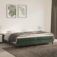 Bedframe zonder matras 200x200 cm fluweel donkergroen