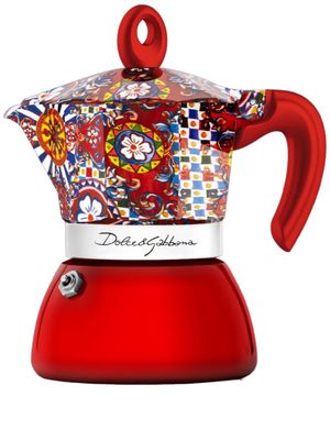 Dolce & Gabbana x Bialetti Moka cafetière Induction 2 tasses - Rouge